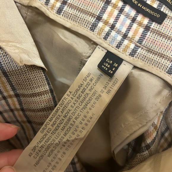 Massimo Dutti high waisted shorts size 6 (s-m) cotton linen blend - Picture 6 of 8